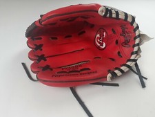 Rawlings Player Series Tee Ball Glove PL10SS 10  left Hand Red / Mesh Back