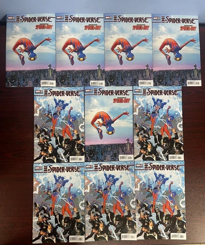 EDGE OF SPIDER-VERSE 3 (2023,ORIGIN SPIDER-BOY) 5 ea of 2 covers  - LOT OF 10 NM