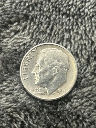 1964-D D/D Roosevelt Dime Double Die Obverse, Rpm. BU Condition.