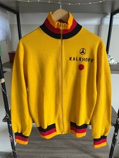 Kalkhoff Germany Vintage Cycling Shirt 1980s Acrylic Jersey /Jacket size L / XL