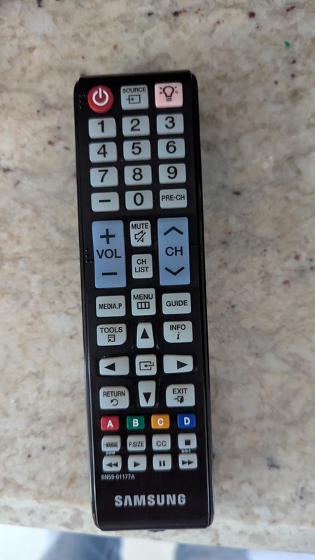 Samsung BN59-01177A Black TV Remote Control OEM Original