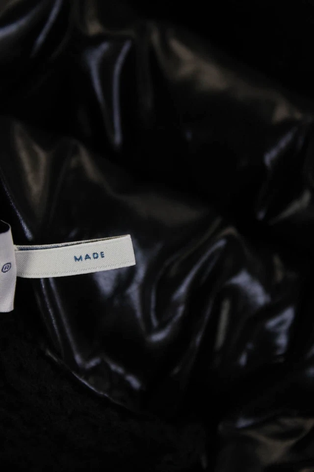 Moncler унисекс черный шерсти кашемир дизайнерский Snap свитера размер 1 - Изображение 4 из 4