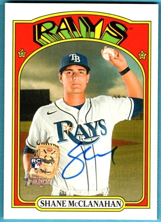 2021 Topps Heritage Real One Autographs #ROASM Shane McClanahan HN