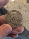 1958 Franklin Half Dollar Silver 90% US Coin Circulated Benjamin Franklin