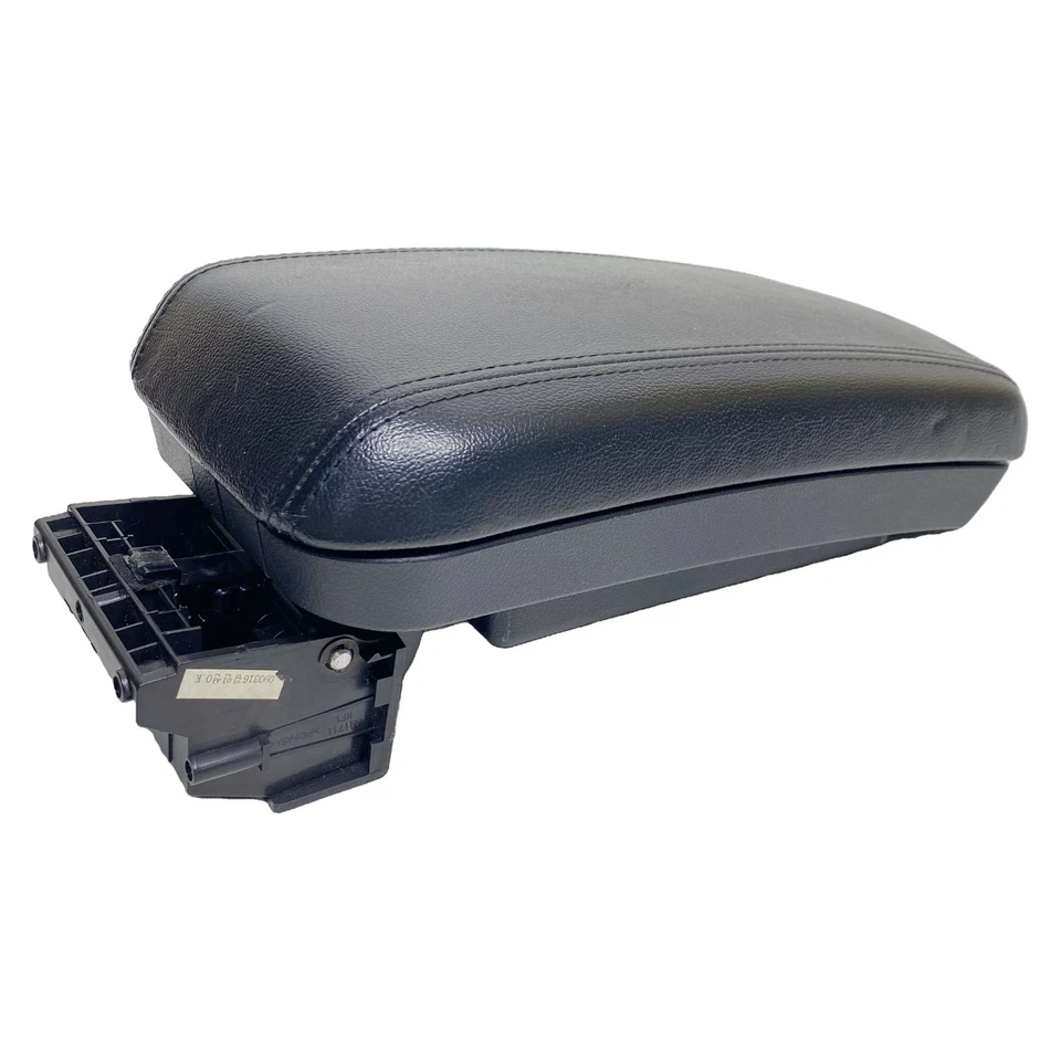 Kia Forte Koup 2010-2013 consola central cuero negro tapa reposabrazos almacenamiento OEM Foto 4 de 4