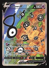 Unown V (Alternate Art) 177/195 SWSH12: Silver Tempest Ultra Rare Pokemon Card on eBay