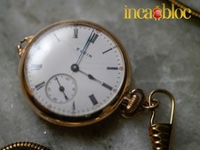 Gold Elgin Pocketwatch c1900 Works Perfectly 7 Gems / FULLY SERVICED