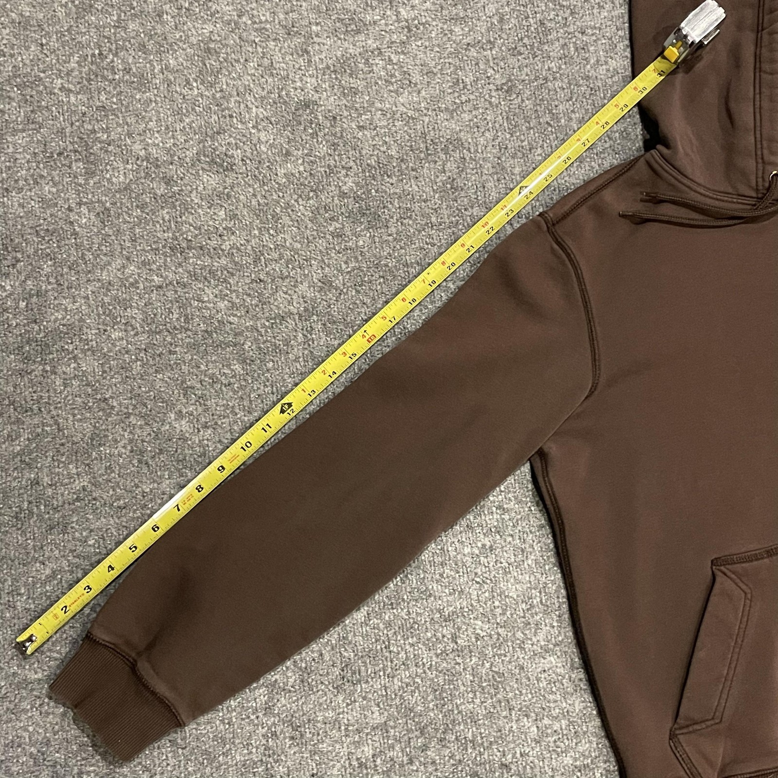 Nike Athletic Dept Hoodie Womens Medium Brown Pullover Fleece Swoosh 341572-207 thumbnail 12