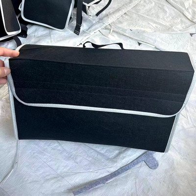 Grau Anti-Rutsch Boot Aufbewahrung Organizer - Auto Kofferraum Weich Filz Aufbewahrungstasche