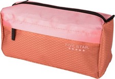 Five Star 9-Pocket Pencil Pouch - Pink/Terracotta - School Supplies Organizer