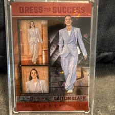 2025 Panini Caitlin Clark Dress for Success #70 red cracked ice fever strip!!