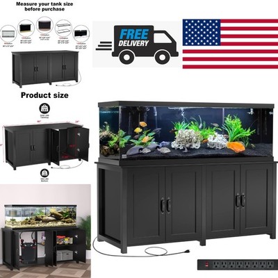 Fish Tank Stand 100 to 150 Gallon Capacity with Easy Assembly and Power Access