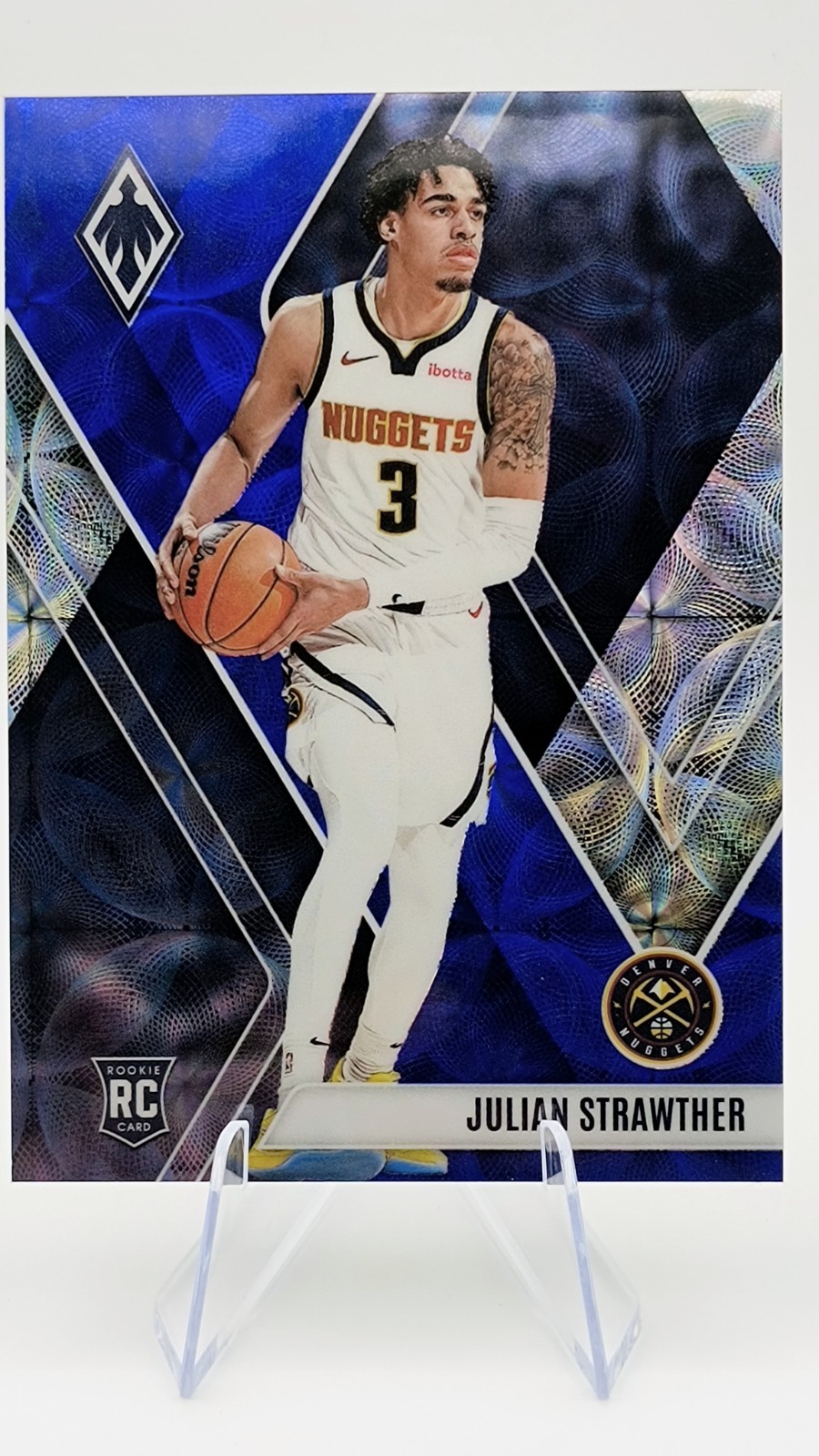 2023-24 Panini Phoenix - Rookies Julian Strawther #283 Blue Ice (RC) /35