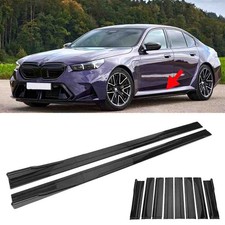 For Bmw M5 2025 86.6 Glossy Black Car Side Skirts Extension Splitter Lip 2.2m For Bmw M5 2025 86.6 Glossy Black Car Side Skirts Extension Splitter Lip 2.2m
