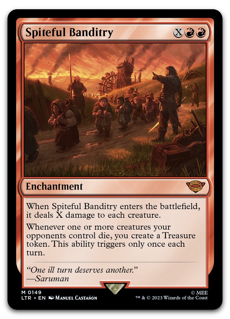 Spiteful Banditry #149 (NM) Lord of the Rings LTR Magic MTG