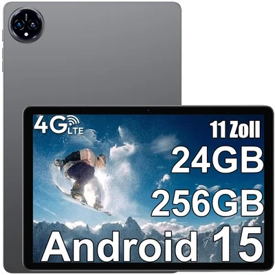 XGODY. M10 Tablet 11.1 Zoll, 24GB+256GB 8000mAh Dual SIM 4G LTE Android 15 GPS
