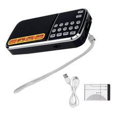 Portable AM FM Radio Support USB Charge For  3.5mm jack Headphone Output