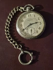 Antique Hamilton 14kt WHITE GF Grade 912, Model 2, FANCY DIAL, 12s 17j Dbl...
