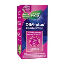 Nature's Way DIM-Plus Supplement, Diindolylmethane, 120 Capsules