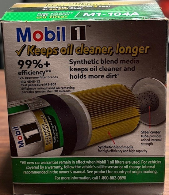 Filter Mobil 1 M1-104a