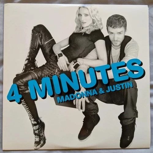 Madonna & Justin Timberlake 4 MINUTES Remixes 12" Maxi Single Vinyl 2LP Like New