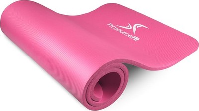 ProsourceFit Extra Thick 1/2in High Density Yoga and Pilates Mat with Strap