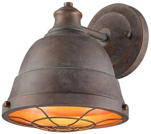 Golden Lighting Bartlett 10 1/4" Industrial Copper Patina Wall Sconce - Picture 4 of 5