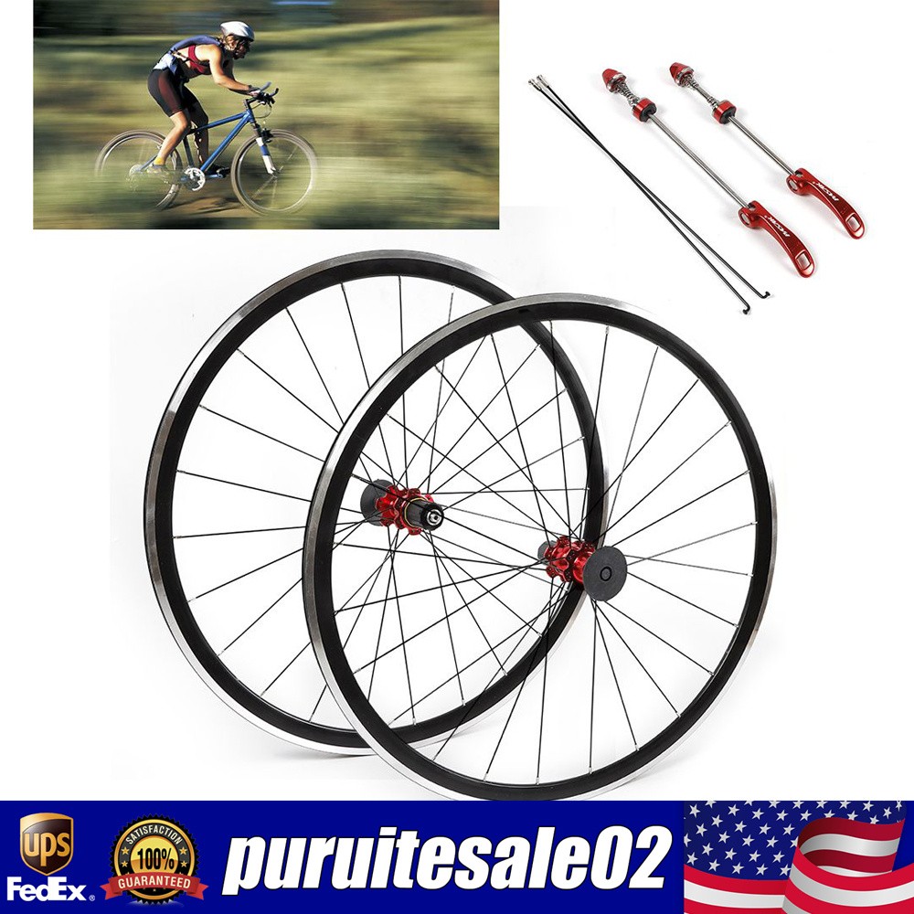 700C Road Bike Wheels Front&Rear Clincher Rim Brake 7/8/9/10