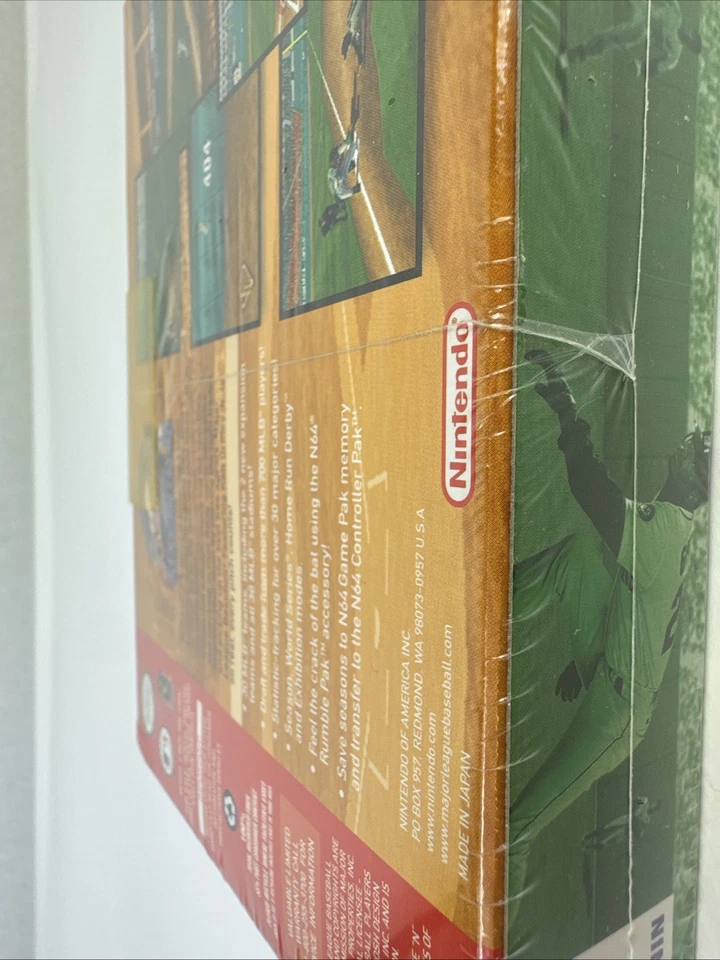 *READ* Major League Baseball Ken Griffey Jr (Nintendo 64, 1998) N64 Sealed NEW  - Image 4 of 4