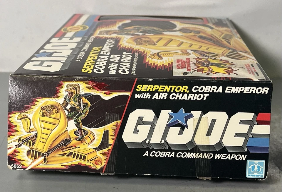 GI Joe “Serpentor, Cobra Emperor w/ Air Chariot” Cobra (vintage 1985) ~NEW - Image 4 of 4
