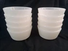 Set of 10 Vintage Fire-King 434 Custard Cup 6 oz White Milk Glass Small Bowl