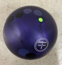 Hammer Purple Pearl Urethane Green Pin Bowling Ball  15lbs PLUGGED