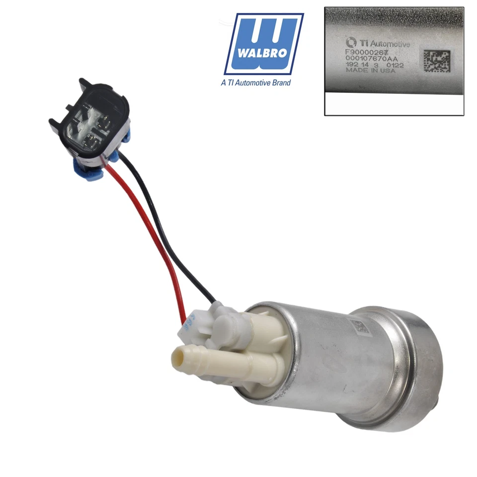 Bomba de combustible flexible Walbro Racing High Flow F90000267 E85 450LPH para 750+ HP Foto 4 de 4