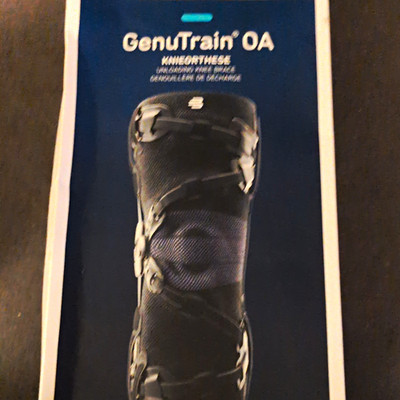 Bauerfeind GenuTrain OA Knieorthese für Knie links Größe 4 Schwarz 0014652029.