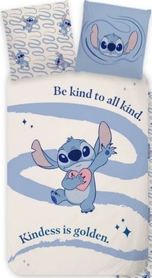 Disney Lilo & Stitch Wende-Bettwäsche-Set 135x200 80x80 Baumwolle Bettbezug