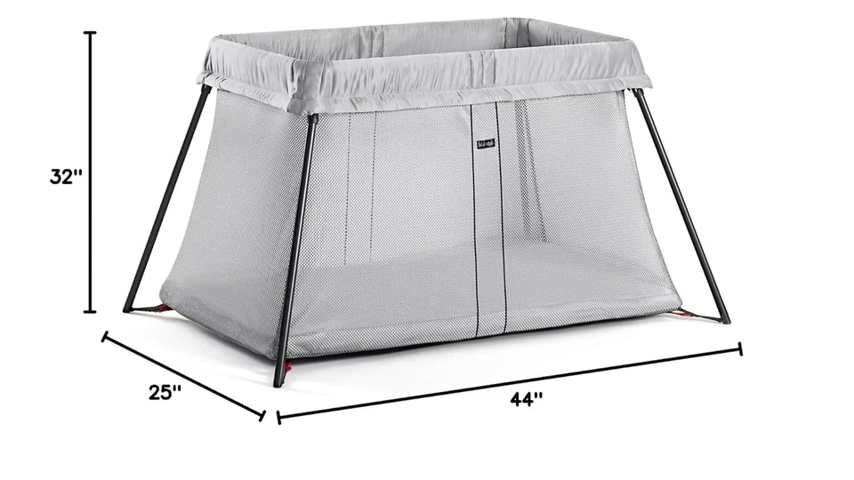 BabyBjörn Travel Crib Light, Silver, One Size - Image 4 of 4