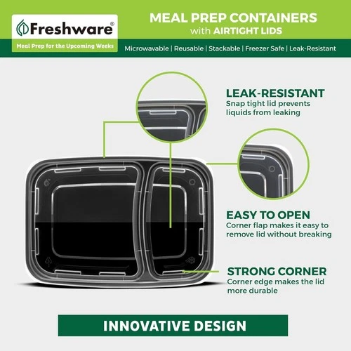 Freshware Meal Prep Containers - Thumbnail 4