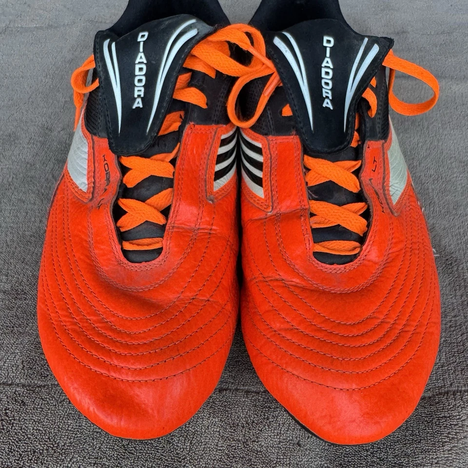 Talla 11 - Diadora Kobra LT Botas de Fútbol Raras FG Cuero Botines de Fútbol Foto 2 de 4