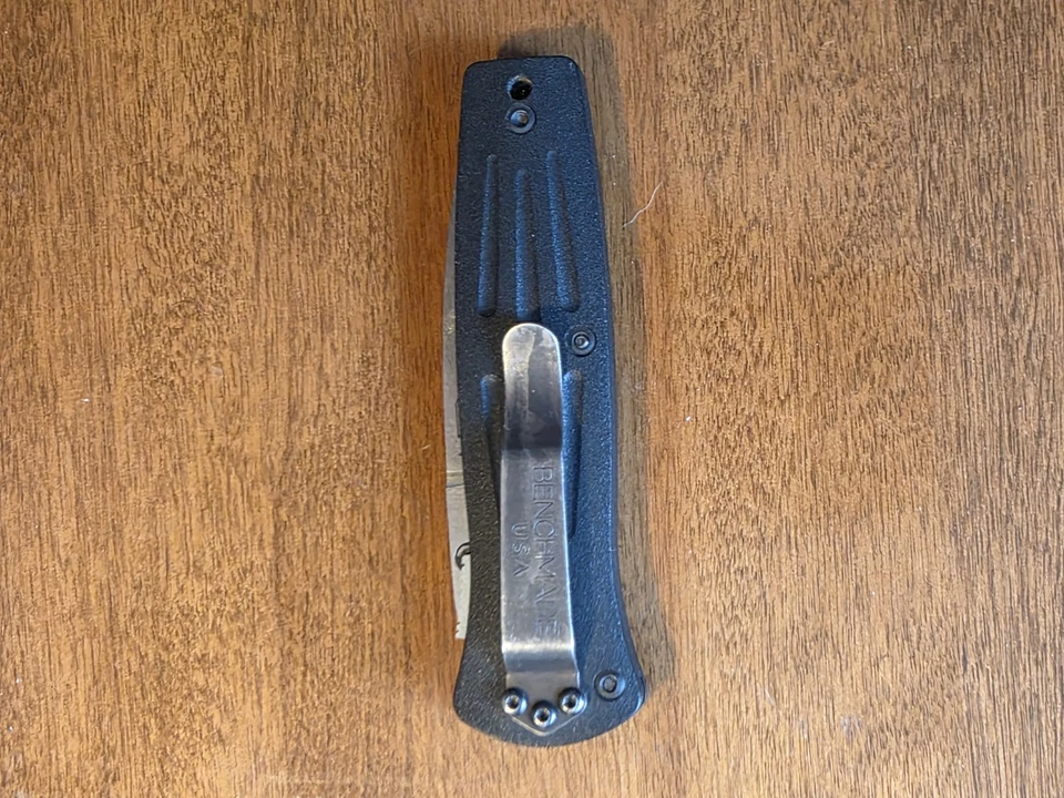 OG 80's Mel PARDUE Benchmade 350 Pocket Knife 1/2 Serrated - Image 4 of 4