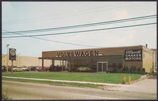 Volkswagen postcard" Ellacott-Shaker Motors Warrensville Heights OH c 1968