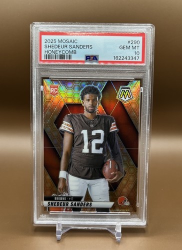 2025 Panini Mosaic Honeycomb - Shedeur Sanders #290 PSA 10 RC Cleveland Browns