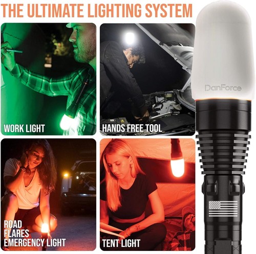 DanForce G1 PRO All-in-one USB Rechargeable Modular Lighting System Flashlight - Picture 7 of 10