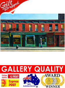 New Edward Hopper Early Sunday Morning Barber 1930 Giclee Art Print Or Canvas Ebay