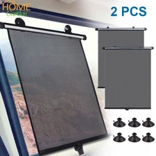 Retractable Car Auto Side Window Sun Shade Baby Shield Cover Roll Curtain Visor