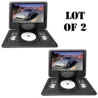 Lot Of 2 Pyle 14 Portable Swivel Tft Dvd Cd/usb/sd Player W/remote+car Adapter on sale Lot Of 2 Pyle 14 Portable Swivel Tft Dvd Cd/usb/sd Player W/remote+car Adapter on sale