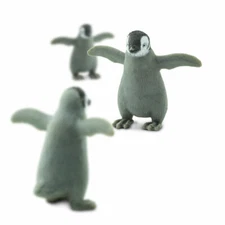 SAFARI LTD EMPEROR PENGUIN CHICKS SET OF 25 GOOD LUCK MINIS! #341322 1" LONG NEW