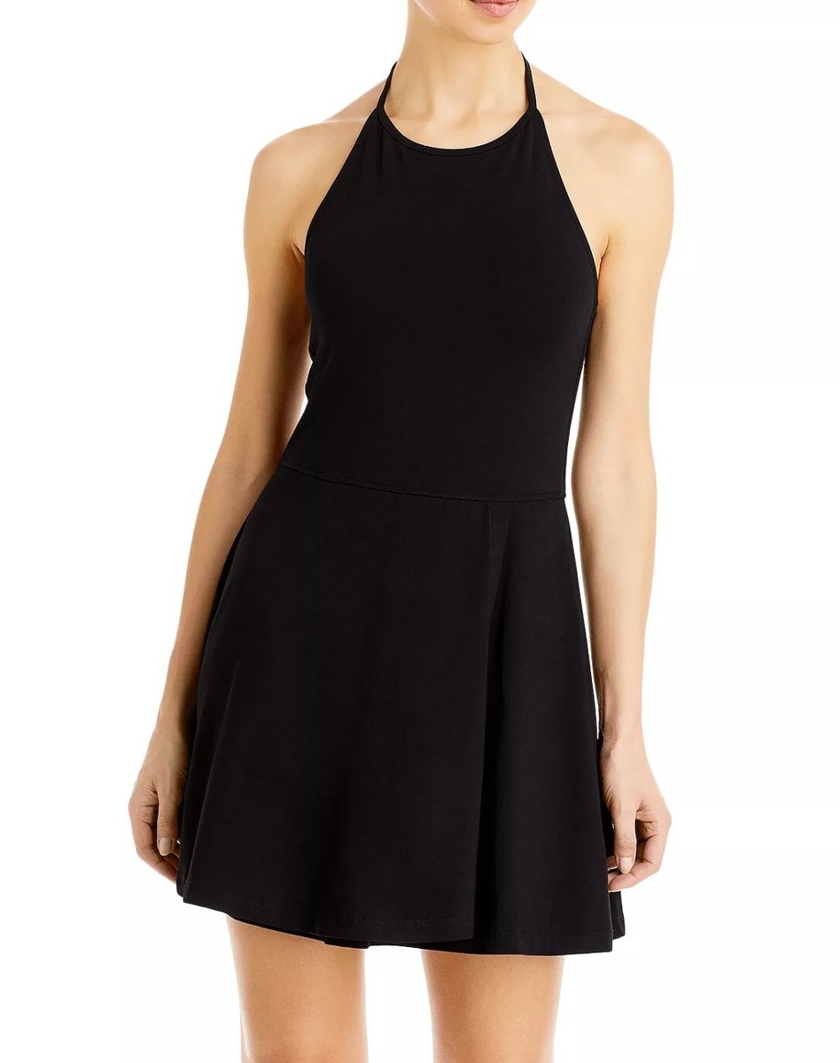 halter tennis dress Open Back Ivory / S (US 2) Available in sizes S Lesia Black Halter Tennis Dress