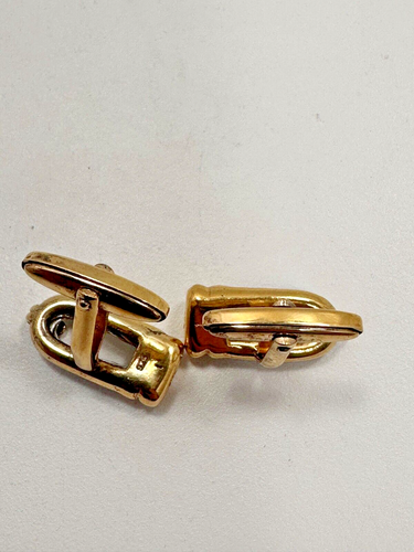 Philippe Charriol Sterlingsilber und Gold Kabel Hufeisen Manschettenknöpfe - Bild 4 von 15