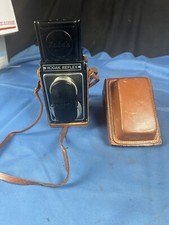 Vintage Kodak Reflex Camera with Leather Case, Lens Cap 620 Film 6x4  Untested