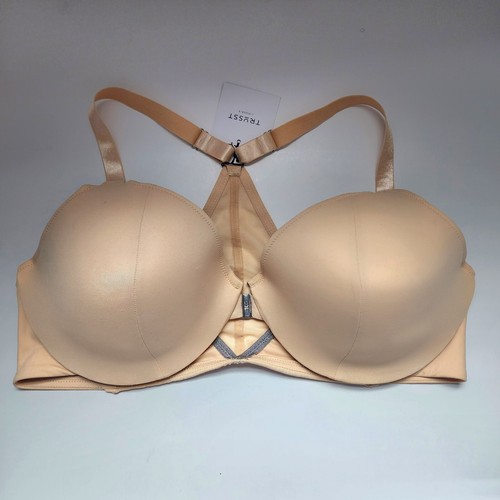 NWT Trusst Lingerie The Eve Front Closure Full Figure Bra Size 42D Beige